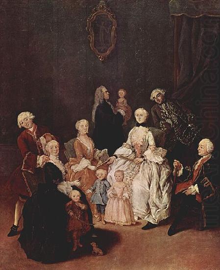 Pietro Longhi Portrat einer Patrizierfamilie china oil painting image